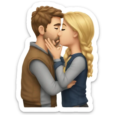 cooper kissing me sticker