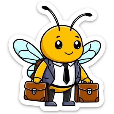 realtor bee  sticker