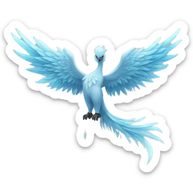 entire ice phoenix sticker