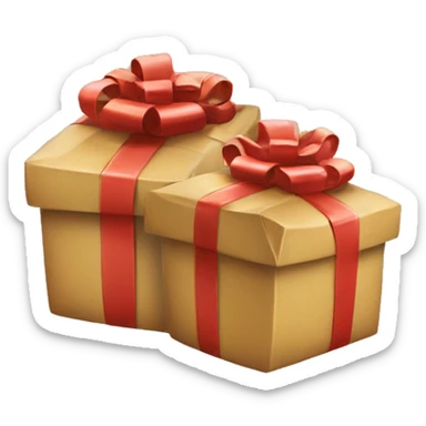 Two gift packages sticker