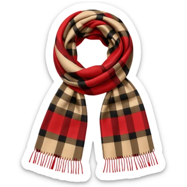 burberry scarf sticker