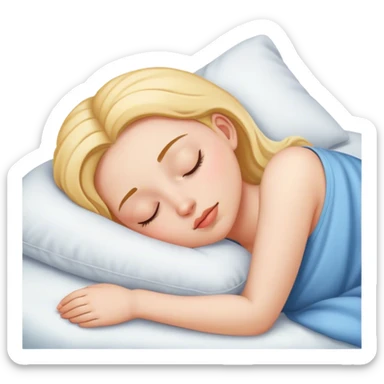Girl sleeping  sticker