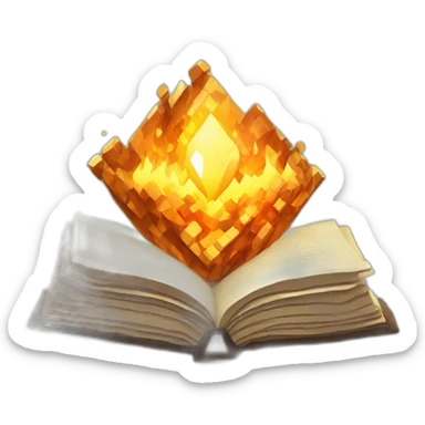 Pixel Book History Paper Diamond Flame Shiny Glow Reward Legendary Unique Epic Mystery sticker