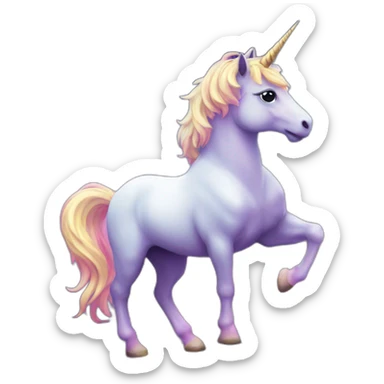 unicorn galaxy space sticker