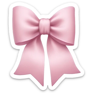 light pink coquette bow sticker