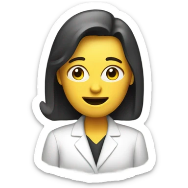 Psychologist conducting webinars online  sticker