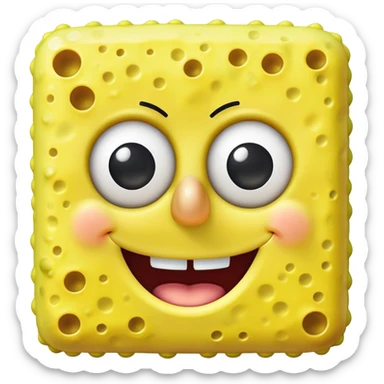 iconic SpongeBob SquarePants sticker