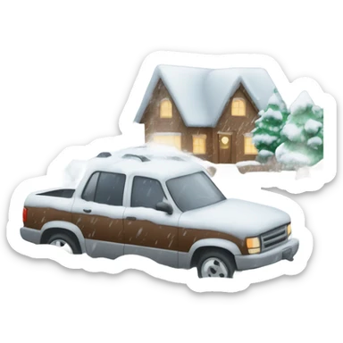 Snow blizzard  sticker