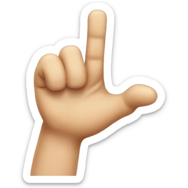 finger poitning at you sticker