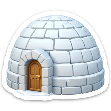 Igloo emoji sticker