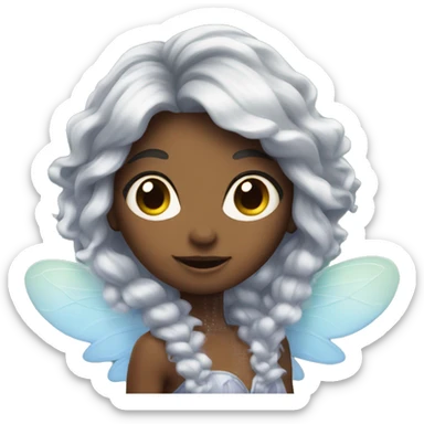 siren fairy with long hair  sticker