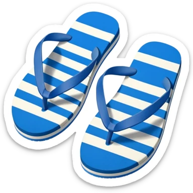 A pair of flip flops sticker