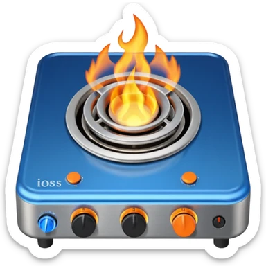 gas burner sticker