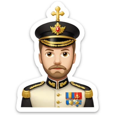 Nicholas II, Russian tsar,  sticker