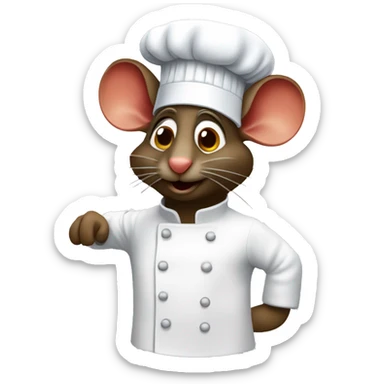 Ratatouille with chef hat sticker