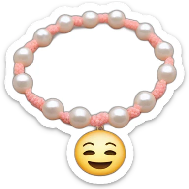 friendship bracelet pearls sticker