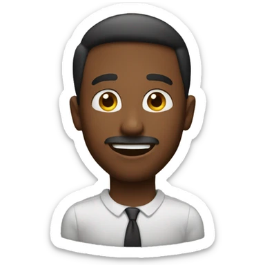 man saying thank you sticker