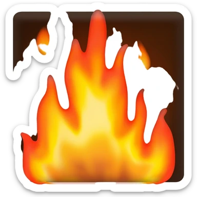 Tocha com fogo sticker