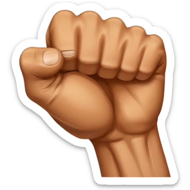 
right fist strike sticker