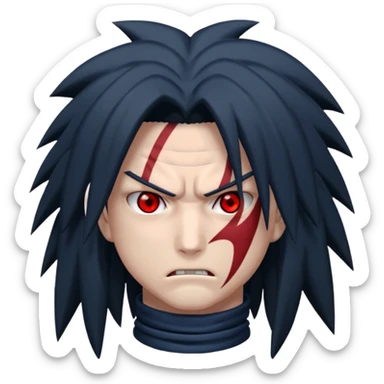Madara Uchiha reanimated angry face sticker
