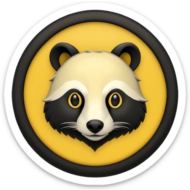 Hufflepuff crest sticker