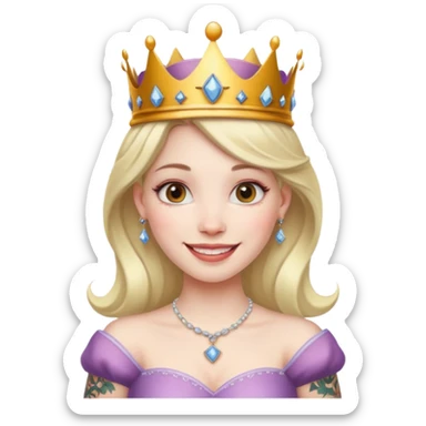 Tattooed princesses sticker