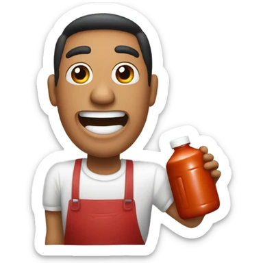 Drinking a gallon Frank’s Red Hot buffalo sauce sticker