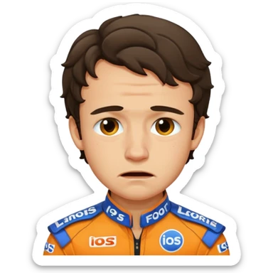 Lando Norris crying  sticker