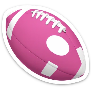 Pink football sticker