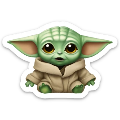 baby yoda sticker