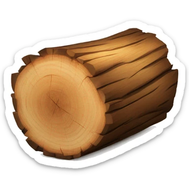 wood logs sticker