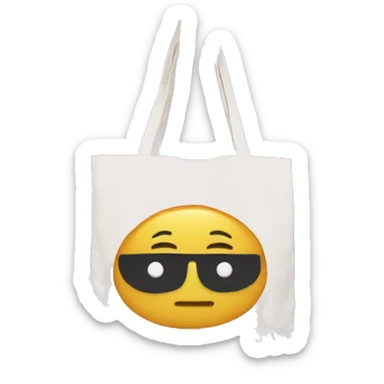 Canvas tote bag  sticker
