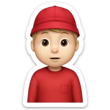 CHIPMUNK ALVIN FROM ALVIN AND THE CHIPMUNKS WITH RED SHIRT AND RED HAT VERY SKINNY AND MALNOURISHED. SKINNY THIN BODY sticker