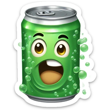 Stinky soda sticker