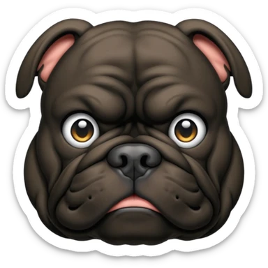 black bulldog Y3 sticker