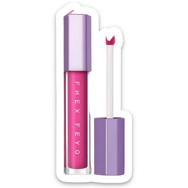 Fenty lipgloss pink and purple layers sticker