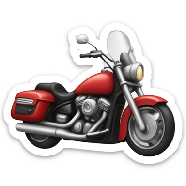 red motorcycle sticker