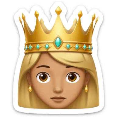 aggiungi una corona sulla testa sticker