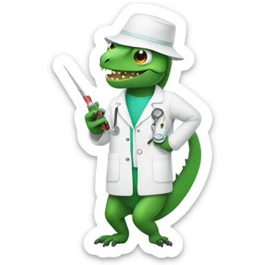 Lizard surgeon  sticker