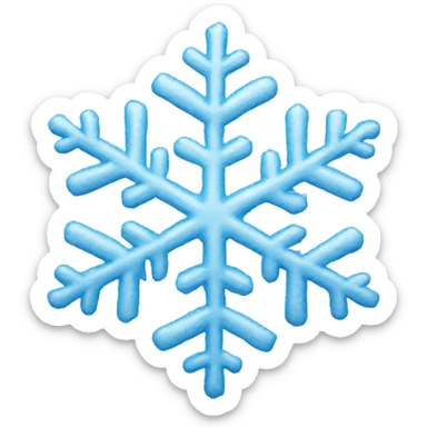 Snowflake sticker