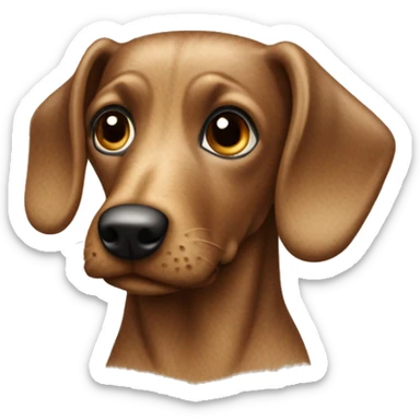 dackel braun beige fleckig sticker