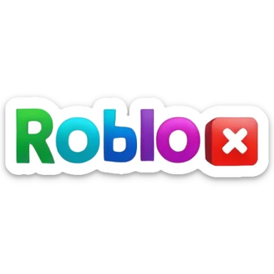 Roblox logo sticker