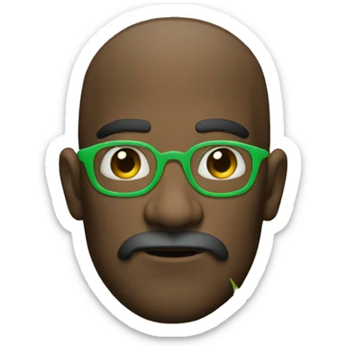 Emoji weed smoker  sticker