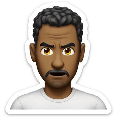 The angriest man ever sticker