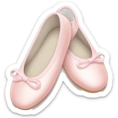 Pale pink ballet shoes sticker