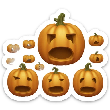 pumpkin that isnt carved  sticker