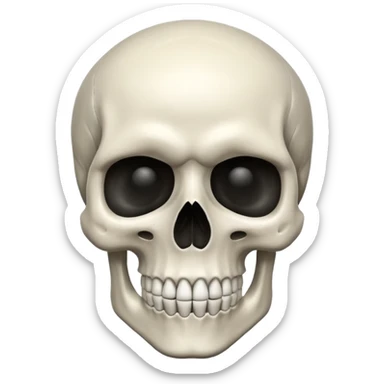 Create a skull ☠️ but without the crossbones sticker