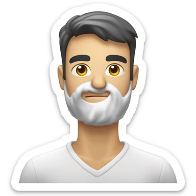 Zockender dunkelhaariger mann mit Handy auf der Toilette  sticker