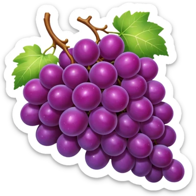 Purple grape sticker
