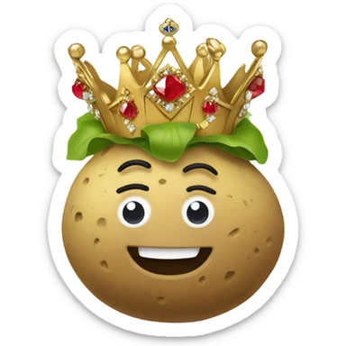 A potato king sticker